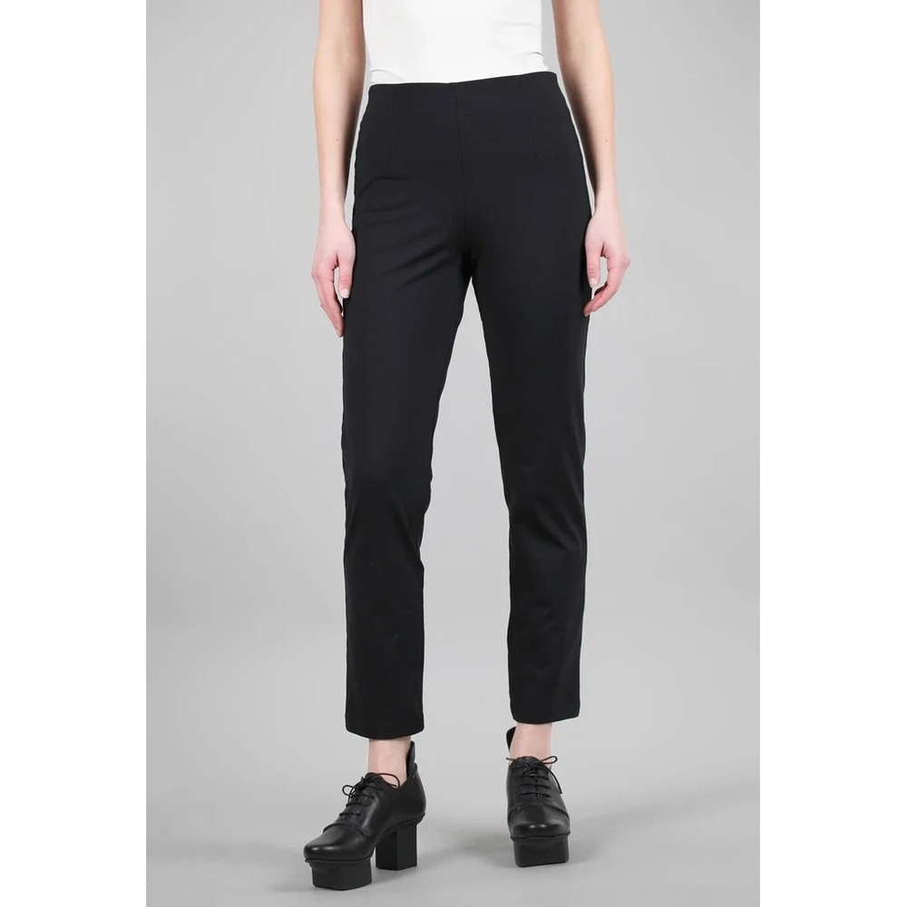 Equestrian Brand Zani Ponte Tech Pants Black Stretch Ankle Chic S